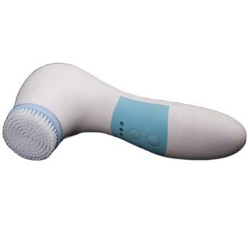 China DEEP CLEANING Rechargeable Double Side Customized LOGO Factory Price Waterproof IPX7 With Grip And Heat Massage Silicone Face Cleansing Brush for sale