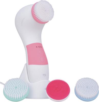 China Waterproof Face Wash Brush Silicone IPX7 Shock Comfort DEEP CLEANING Facial Massage Cleanser Sonic Brush for sale