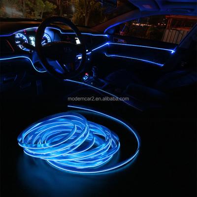 China 3m Car Accessories Interior Atmosphere Cold Lamp With USB DIY Decorative Wire Neon Strip Light 3m Ambient Cold Styling Wire for sale