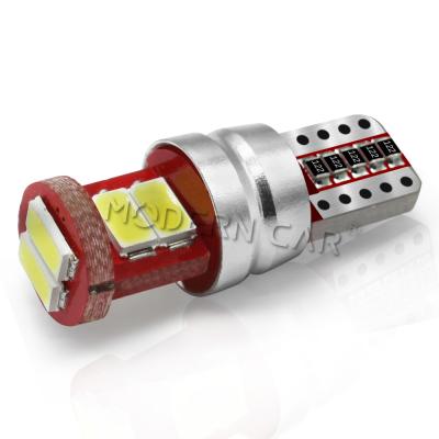 China hot sales T10 194 Canbus 6SMD 5630 LED bulb no error clearance lamp car canbus led h21w T10-5630-6smd 3 for sale