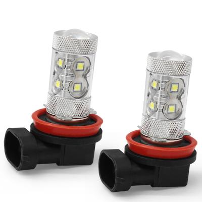 China H4 10W 2828 20SMD 8000K LED Car Fog Lamp High Power Automobiles Driving Light Auto Operation Fog Lamp Bulb 12V Universal for sale