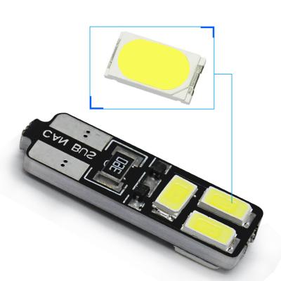 China car light led Canbus 12v T10 6led 12v 5630 5730 smd led no Obc error 194 168 W5w T10 6SMD bulb lamp light T25-5630-6smd interior canbus for sale