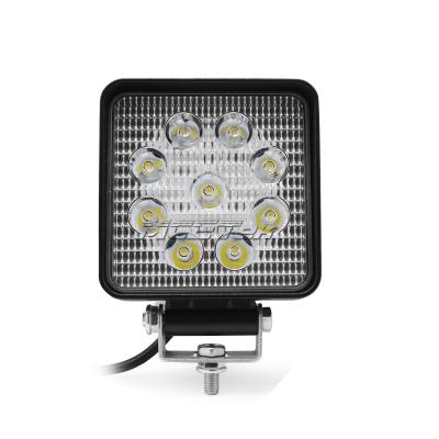 China High Quality Automobile&Motorcycle 4 Inch 27W Square Led Flood Work Light GY-27W-H1 for sale