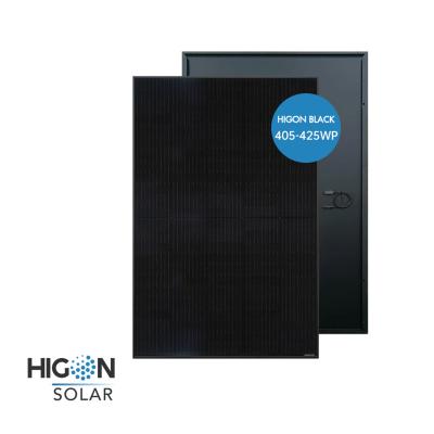 China Residentail/Commercial High Performance All Black 400w 415w Mono Solar Panel 425w Solar Panel For Tile Roof Installation for sale