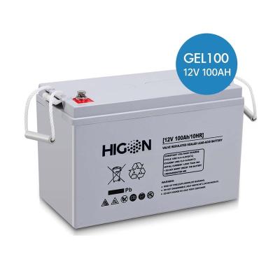 China 100Ah Voltage Lead Acid Gel Home Appliances Higon Charge 12V Solar Solar Panel OH For 100Ah Battery for sale