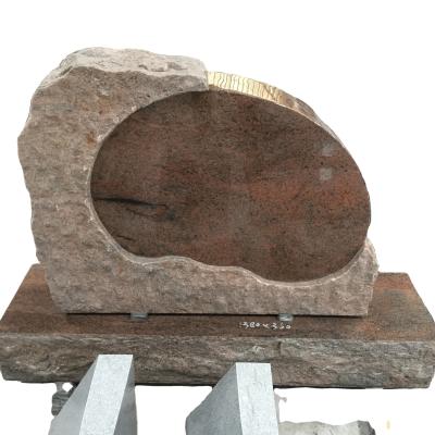 China Modern Multicolor Red Red Granite Tombstone Monument Headstone Straight Granite Headstone for sale