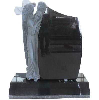 China Cemetery Granite Angel Headstone Modern Wholesale Engraving Memorial Headstone for sale