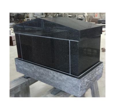 China Modern India Black Granite Monument Mausoleum Cremation Urn Columbarium for sale