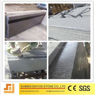 China Indoor Natural Stone Treads Staircase / Staircase Granite Step / Outdoor Granite Staircase for sale