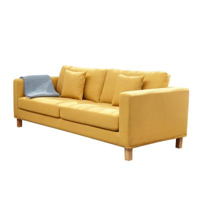 China Latest Design Removable European Minimalist Home Living Room Furniture Low Price Three Seater Cover Sofa for sale