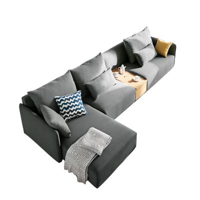 China Large Discount Custom Furniture Modular Fabric European Model Chaise Lounge Corner Sectional Sofa For Living Room for sale