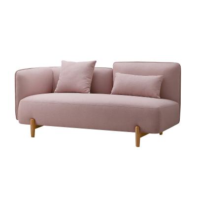 China Wooden Pink Sofa Set For Living Room Modular Cheap Simple Design Nordic Home Furniture Three Seater for sale