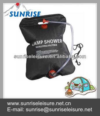 China Durable PVC 81058-A# 5 Gallon Capacity PVC Portable Solar Camping Shower for sale