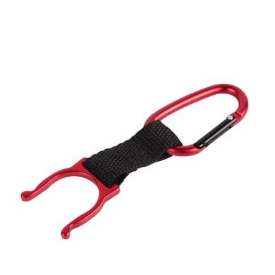 China 57433#Carabiner Bottle Holder Belt Clip Key Chain With Water Bottle Hook Sling Holder for sale