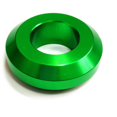 China Green Aluminum Ring Cover Metal Decorative Alloy Alumina CNC CNC Turning Turning Machining for sale