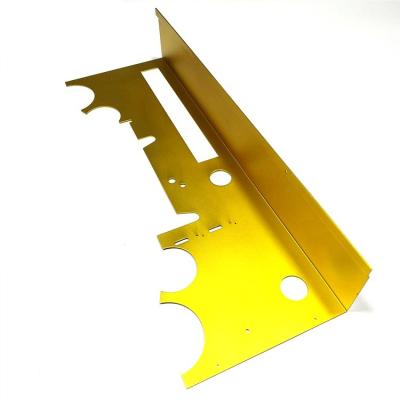 China Aluminum OEM ODM Customized High End Alumina Gold Alloy Audio Tuner Panel Sheet Metal Stamping Bending Processing for sale