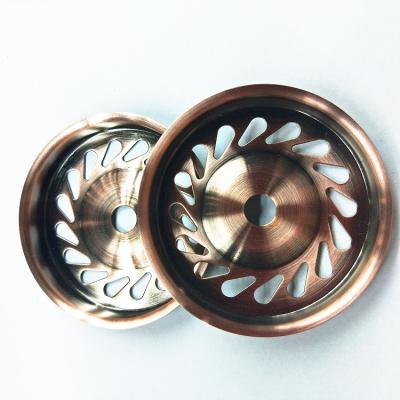 China High precision copper brushed sewer red bronze filter stainless steel bottom shell stamping and stretching processing for sale