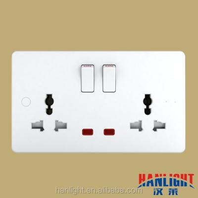 China 2 LED Strip Multi-Function Residential / Multi-Purpose Universal Switch Socket for sale