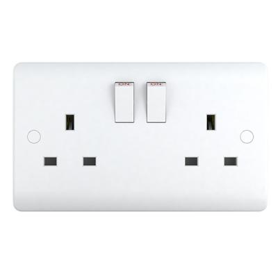 China Residential 13A 2 Band High Cost Performance Double Pole Switch Socket / Multipurpose for sale