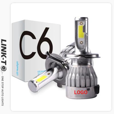 China Cheap LINK-TO C6 Mini Led Car Light 6000k 9005 H4 H7 H11 Fanless Auto Headlight C1 Led Headlight Bulb Universal for sale