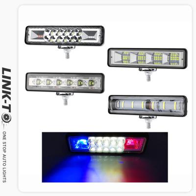 China LINK-TO 6inch 3Colors Mini Light Bar Police Bar Normal Turn Signal+Turn Signal For Car Vehicle Motorcycle Offroad Truck Led Work Light for sale