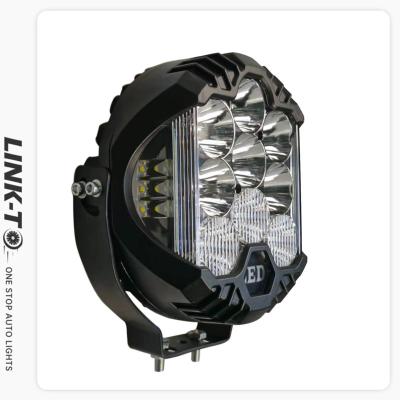 China LINK-TO Aluminum 7Inch 90W 3Sides Lighting LED Work Light For Motorcycle Off-Road Vehicle Tractor Truck Auto Lighting System for sale