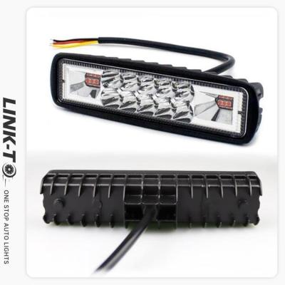 China LINK-TO 6Inch 48W 16LED LED Work Light Die-Cast Aluminum Left+right Turn Signal Light Bar Led Work Car Light Flood/Spot Beam Led Lamp for sale