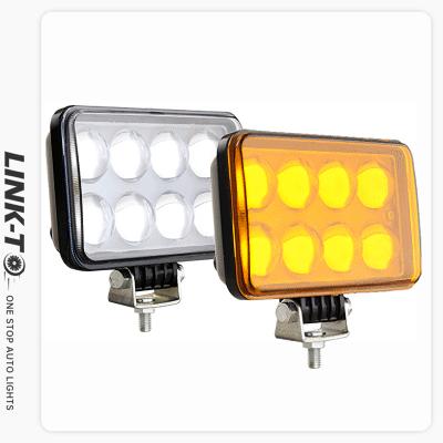 China LINK-TO 4Inch 40W 8LED Square Convex Lens Aluminum LED Spotlight Work Light For Auto Car Vehicle Tractor Forklift Lighting Accessory for sale