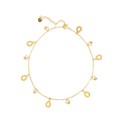 Cina Elegant 18K Gold Anklets: Custom Name and Initial Designs for Women in vendita