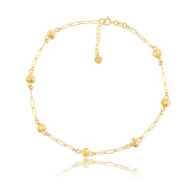 China Personalized 18K Gold Anklets: Unique Name and Initial Charms Te koop