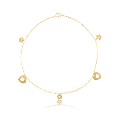 China Design Your Own 18K Gold Anklet: Custom Names and Initials for sale