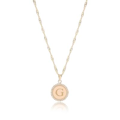 중국 18K Gold ‘G’ Pendant Necklace 판매용