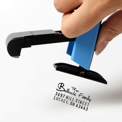 China Office Traxx Self Inking Portable Pocket Stamps Address Signature Doctor Stamps With Best Quality Ink for sale