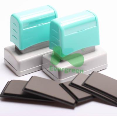 China Pre Inked Double Office Foam Stamp , Multi Color Handle Flash Stamps F Series For Customized Address Stamps for sale