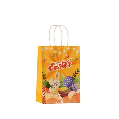 China Bolsa de regalo de la Pascua con el conejo de papel Kraft para la fiesta de Navidad Dulces de mano Estilo de embalaje de lujo en venta