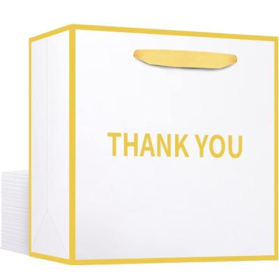 China Customized Logo Custom Luxury Paper Bag Thank You Gift Shopping Bags For Boutique for sale