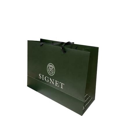 China Bolsas de papel de joyería personalizadas para regalos con logotipo y asas en venta