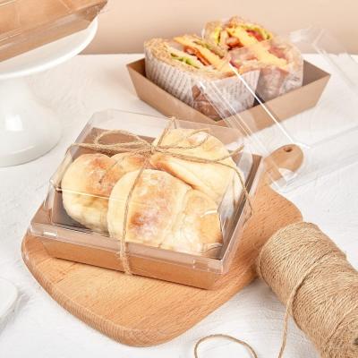 China Convenient Takeaway Bento Box for Fast Food Restaurants Made of Food Grade Kraft Paper for sale