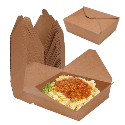 China Restaurants' Top Choice Custom Printed Takeout Box for Italian Spaghetti Pasta Salad for sale