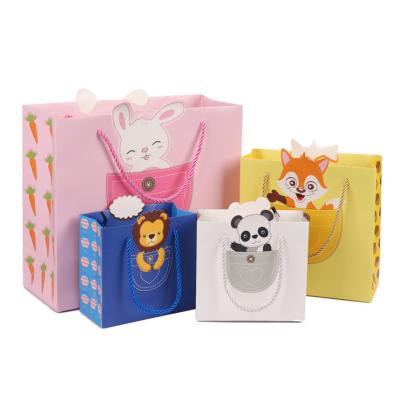 China CMYK 4 Color Offset Printing Paper Box Bag for Cartoon Cute Animal Gift Shopping for sale