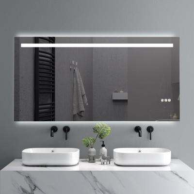 China Wall Mounted Mirror Wall Mounted Mirror LED Touch Screen Lights Bathroom Bath Vanity Smart Lighted Anti Fog Mirror With Lighting for sale