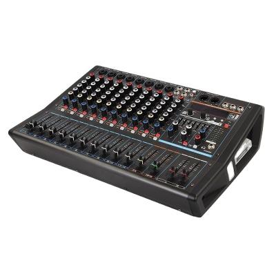 China 24-Bit AK-12D 8Mono 2Stereo Channels MP3 Recording Powered Mixer for sale