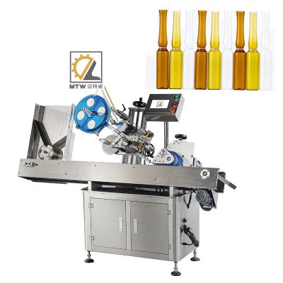 China Single Operation MTW High Precision Small Vials Labeling Machine With Raspberry For Horizontal Sticking Of Labels for sale