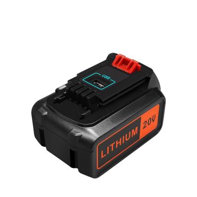 China New Design Power Drill 20V Li-ion Tool USB Rechargeable Power Tool Battery Pack For Black & Decker Power Tools for sale