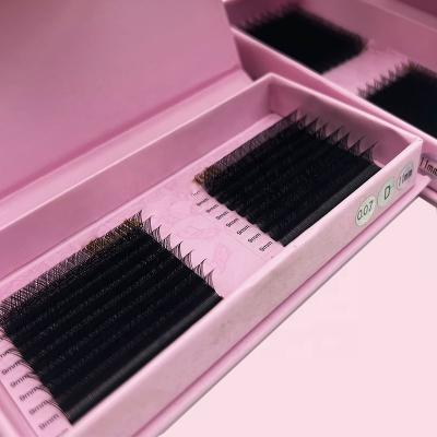 China Full Volume Wholesale High Quality Yy Shaped Individual Extension YY Lash Extensions Premade Lash Fans for sale