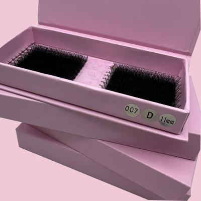 China Full Volume YY Eye Lash Extension Black Jet Black Mega Volume Soft YY Lash Different Lashes for sale