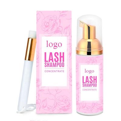 China Work With Lash Cleanser With Brush Wholesale Lash Bath High Quality Lash Brush Cashmere Eyelash Shampoo for sale