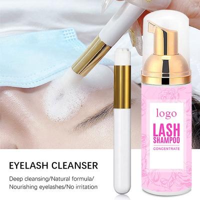 China Work With Professional Wholesale Lash Extensions Shampoo Eyelash Extension Brush Lash Foam Detergent for sale