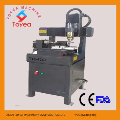 China Cylindrical mini cnc engraving machine with linear rail  TYE-4040 for sale