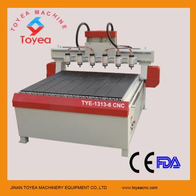 China Multi-heads CNC Engraving machine TYE-1313-6 for sale